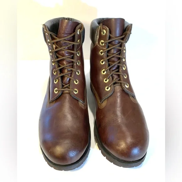 Timberland Brown Leather Boots Sz 14M - Picture 2 of 16